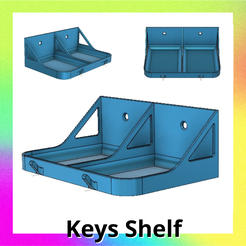 30.png 3D file Keys Wall mounted Tray Shelf・3D printing design to download