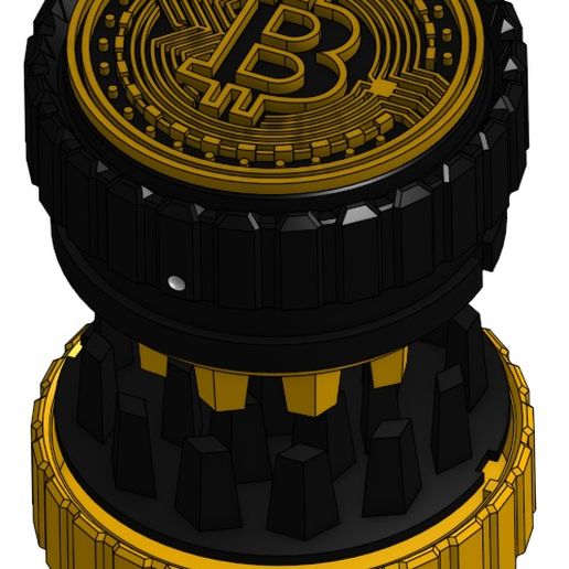 Bitcoin Grinder 3D model