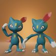sneasel-render.jpg Pokemon - Sneasel with 2 different poses