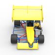 8.jpg Diecast Supermodified front engine Winged race car V2 Scale 1:25