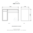 \NSPIREO IKEA miinicluie 3.44 1.64 FRONT SIDE MEASUREMENTS IN INCHES MICKE DESK DOLLHOUSE MINIATURE 1:12 SCALE 2.46 IKEA-INSPIRED MICKE DESK (BIG) MINIATURE FURNITURE 3D MODEL