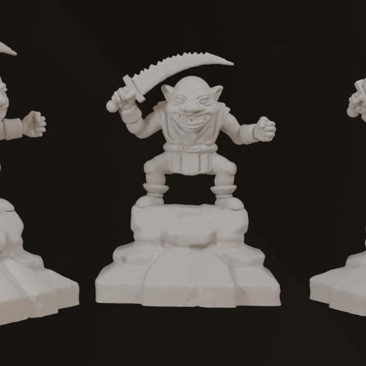 Heroquest Goblin (Various Sizes) 3D model