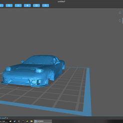 obrázek_2023-03-08_215625083.png STL file MAZDA RX7 FROM FAST AND FURIOUS 2 WITHOUT WHEELS・3D printable model to download