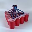 03.jpg Beer Pong Funnel Dispenser Beerpong Partygame 10 Cups