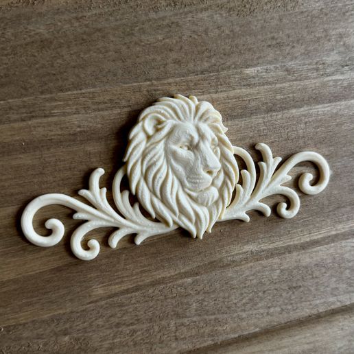 relief set lion animal symbol model