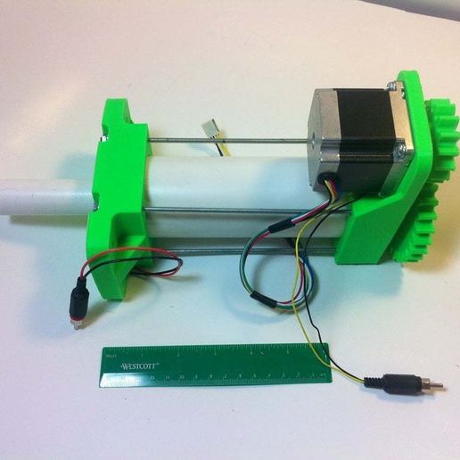 3D Printed High Load Linear Actuator - 3D model önizlemesi