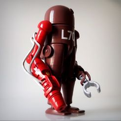 Robot_Pince_Vignette_Full_C_Ret.jpg Archivo STL Robot steampunk.・Modelo de impresión 3D para descargar
