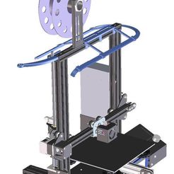 cad-view-3.jpg STL-Datei Just another LED-Strip-Frame for ENDER 3 and ENDER 3 Pro kostenlos・Modell für 3D-Druck zum herunterladen