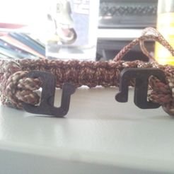 20140327_124619.jpg Fichier 3D gratuit boucle pour bracelet en corde・Objet imprimable en 3D à télécharger