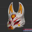 Japanese_Kitsune_Fox_Mask_3d_print_files-03.jpg Demon Kitsune Fox Mask - Japanese Cosplay Costume