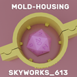 RENDER2.png Mold housing for dice - SMALL / 1 DIE