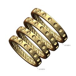 Dotted-Inner-braided-cigar-band-size6to9-00.jpg STL file Inner braided oval dotted cigar band US sizes 6to9 3D print model・3D printable model to download