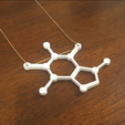 Capture d’écran 2017-09-21 à 19.07.53.png Файл STL Caffeine Molecule Pendant・3D-печатная модель для загрузки