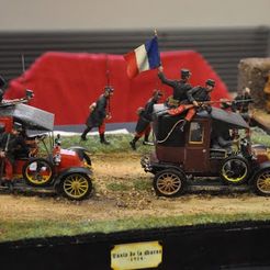 unnamed.jpg Fichier STL Renault AG-1 Taxi de la Marne 1914 WW1 (1/72) wargame・Modèle à télécharger et à imprimer en 3D