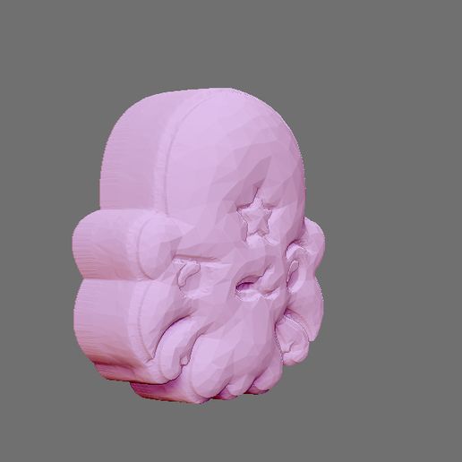 3D file Lump Adventure Girl Bath Bomb, Solid Model for Vacuum forming