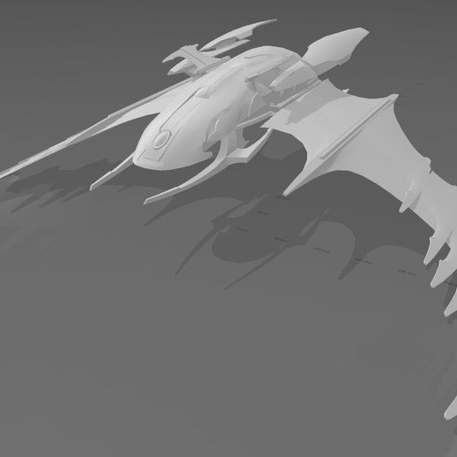 STO - Romulan - Khopesh-class Tactical Dreadnought Warbird 3D model