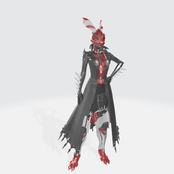 AMELIA-POSTURE.png Free STL file COSPLAY MOON RABBIT CHINESE NEW YEAR #COSPLAYXCULTS・3D print object to download