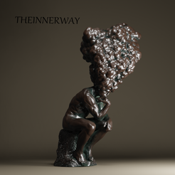 LatetedanslesNuages1-TheInnerWay.png STL file Rodin: The head in the clouds・3D printer model to download