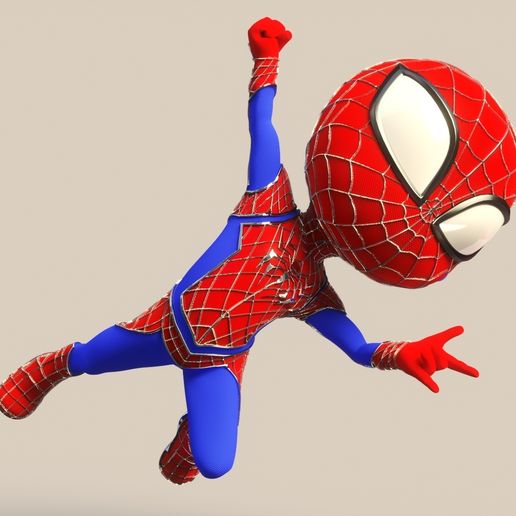 little spiderman - 3D model önizlemesi