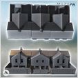 4.jpg Set of three buildings with large bay windows and a backyard surrounded by a tall wall (intact version) (21) - Modern WW2 WW1 World War Diaroma Wargaming RPG Mini Hobby