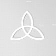 Triquetra.jpg Triquetra STL Files, 4 Variations, Trinity Knot with Heart, Triple Knot with Heart