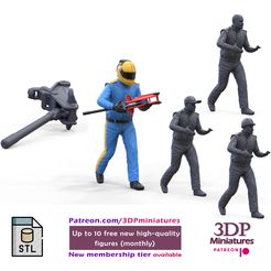 cult.jpg STL file N4 Pit crew with car jack・3D print object to download