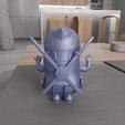 HighQuality3.png 3D Dead Pool Shaped Minion Figure Gift for Friend with 3D Stl Files & Ready to Print, 3D Printing, 3D Figure Print, Kids Toy, 3D Printed
