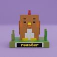 galo-2.jpg minecraft rooster model | STL file for 3D printing