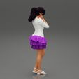 Girl-0026.jpg Woman posing wearing Fashion model in beauty dress 3D Print Model