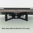 rear_display_large.jpg Tablet Stand - Modern style iPad / Tablet stand for use on a desk