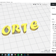 CURA.png FORTE font uppercase 3D letters STL file