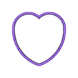 Heart bread cutter only.stl 🥪 Kalp Şeklinde Cep Sandviç Kesici ve Kapama Aleti