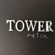 IMG_7355.jpg HIGH TOWER font uppercase 3D letters STL file