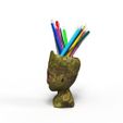 BabyGrootPencilHolder.344.4.jpg Baby Groot Pencil Holder