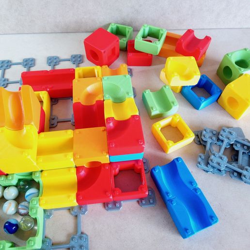 Download STL file Marble Run Blocks - Starter pack • 3D printer model ...