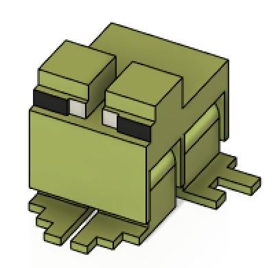 STL File Articulated Minecraft Frog・Design To Download And 3D Print・Cults