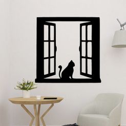sample.jpg Archivo 3D Gato en la ventana・Diseño de impresora 3D para descargar