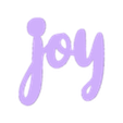 Joy.stl Joy - Christmas Gift Tag