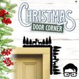 036a.jpg 🎅 Christmas door corners vol. 4 💸 Multipack of 10 models 💸 (santa, decoration, decorative, home, wall decoration, winter) - by AM-MEDIA
