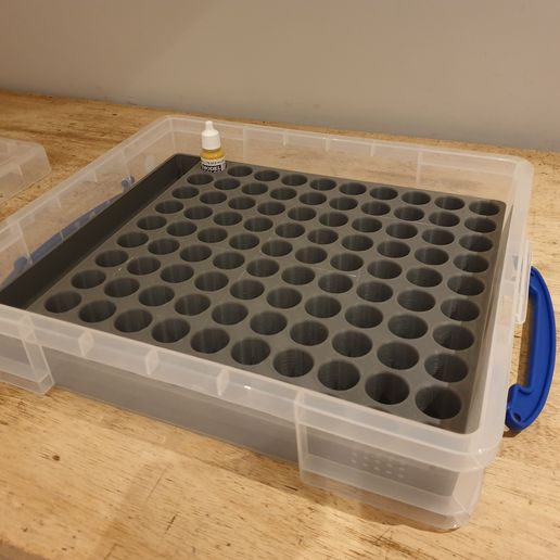 26mm Paint rack and storage 3D model