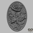 Rose-Elegance-Relief-2.jpg Rose Elegance Relief STL file for 3d printing or CNC 3D print model