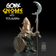 AD_Miniatures_15.png Gonk Gnome with Polearm, Tabletop RPG Miniature or Figurine