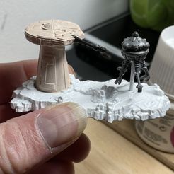IMG_1176.jpg Fichier STL Star Wars Kenner Tourelle et Probot miniature・Modèle pour imprimante 3D à télécharger