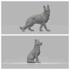 FotoJet.jpg German Shepherd Dog 3D print model
