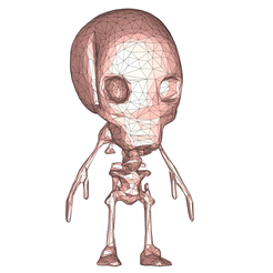 model.png Esqueleto chibi low poly