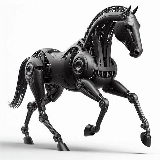 Robotic Horse 3D Print – Futuristic Mechanical Animal Model