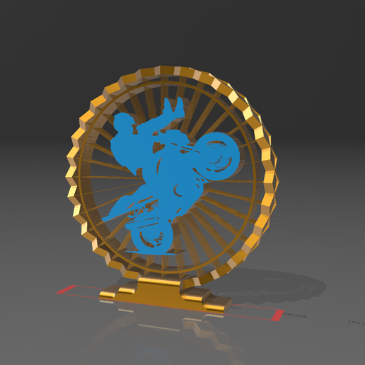 🏍️ Motorcycle Stunts - Suspended - 2D- Thread Art STL・ STL File for 3D ...