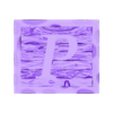 (P) 1 Piece.stl Rustic Picture Frame Alphabet