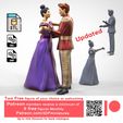 Patreon members receive a minimum of 9 free figures Monthly Patreon.com/3DPminiatures Up to 70% Discount for back catalogue Prince and Princess dancing
