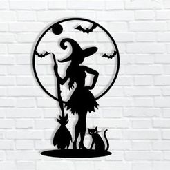 Witch-Halloween-2.jpg STL file Witch・3D printer model to download